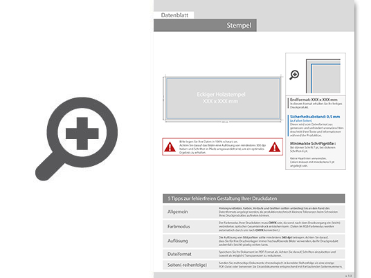 Product Bild eckiger_holzstempel_mit_gr__nem_stempelkissen