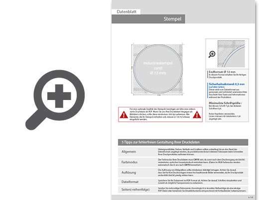 Product Bild industriestempel_f__r_gummi-untergrund