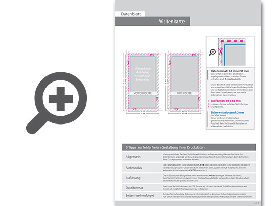 Product Bild visitenkarten_hoch_4_4_farbig_55_x_85_mm_(beidseitiger_druck)__1_5mm_starke_holzschliffpappe