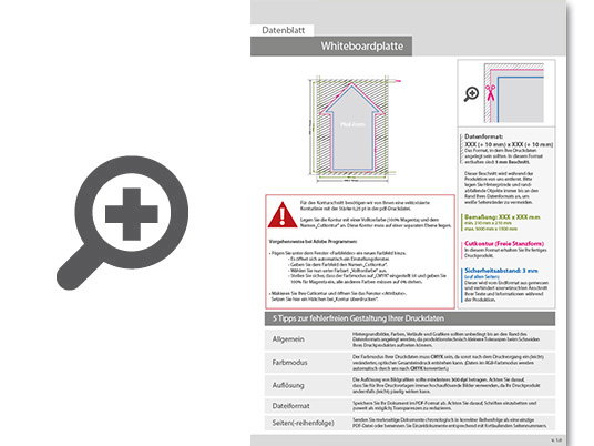 Product Bild whiteboardplatte_in_pfeil-form_konturgefr__st___einseitig_4_0-farbig_bedruckt