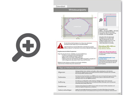 Product Bild whiteboardplatte_in_schwein-form_konturgefr__st___einseitig_4_0-farbig_bedruckt