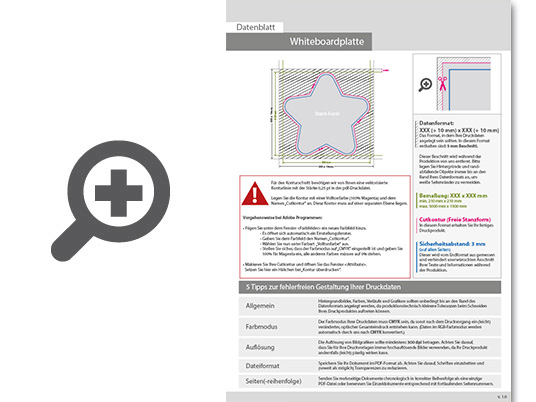 Product Bild whiteboardplatte_in_stern-form_konturgefr__st___einseitig_4_0-farbig_bedruckt